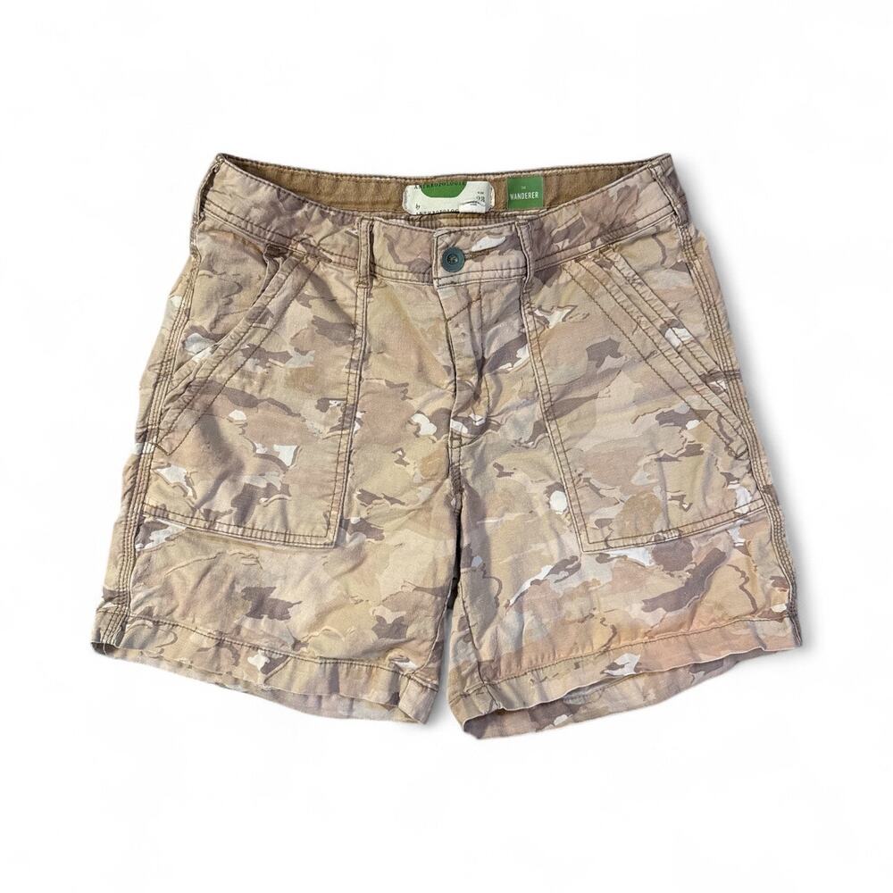 Anthropologie Women’s The Wanderer Tan Camo Shorts Size 28